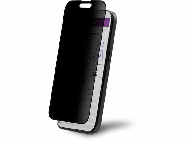 StarTech 4-Way Privacy Screen For iPhone 15 Pro, Supports Portrait/Landscape Orientation, Touch-Enabled, +/- 30&deg; View, Tempered Glass Protector