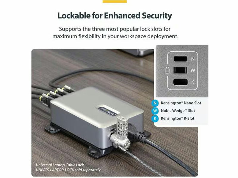StarTech 4-Port Multi-Device USB-C Charger, 240W Total, Single Port 140W EPR