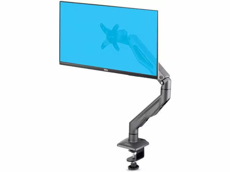 StarTech Desk Mount Monitor Arm, Up To 32" Display, Max 22lb/10kg, VESA 75x75/100x100, C-Clamp, Fully Articulating, Mechanical Spring