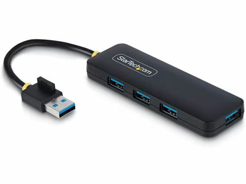 StarTech 4-Port USB-A Hub, USB 3.0, 5Gbps, Small Travel Mini USB Hub