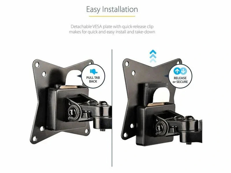 StarTech Desk Mount Monitor Arm for Single VESA Display up to 32" or 49" Ultrawide 8kg/17.6lb