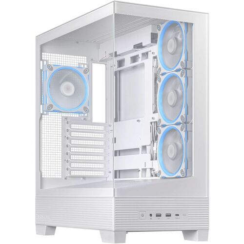 ASUS A31 Plus Tempered Glass ARGB ATX PC Case - White