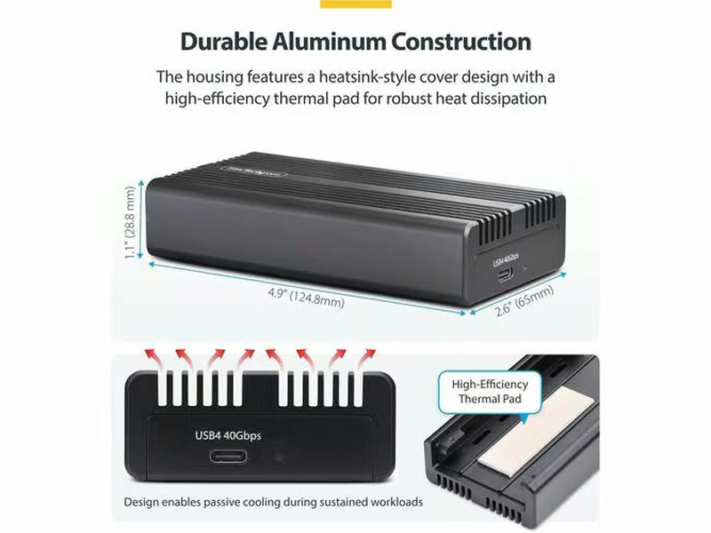 StarTech USB4 M.2 NVMe Enclosure