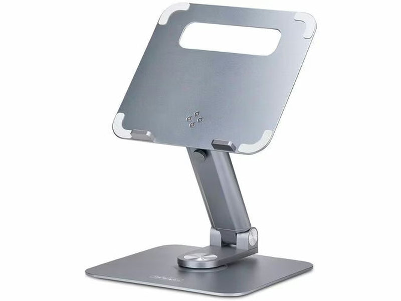 StarTech Telescopic Laptop Stand, 360 Swivel Base, Rotating Computer Riser for Desk