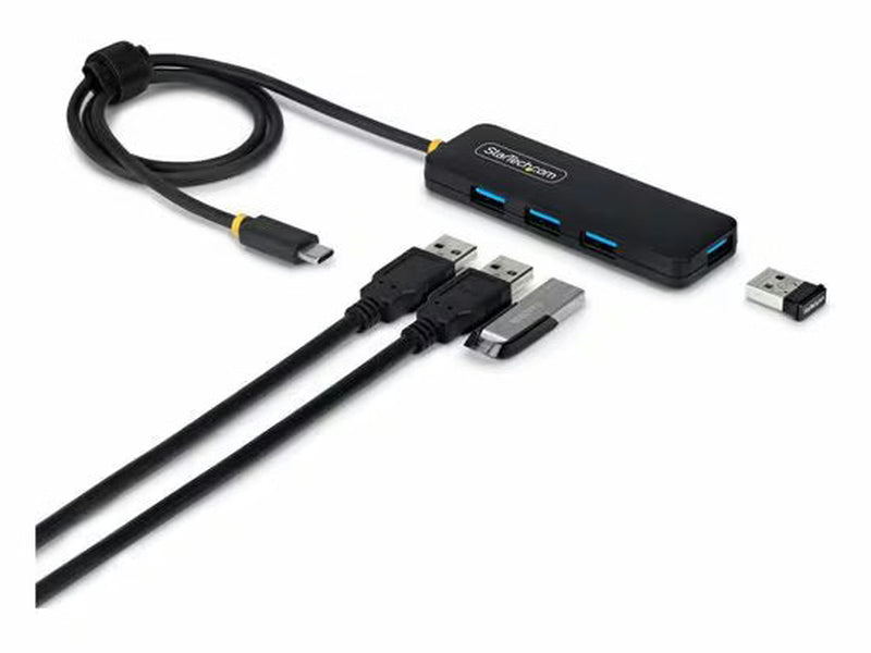 StarTech 4-Port USB-C Hub, 5Gbps, Bus Powered, USB-C to 4x USB-A Mini Hub