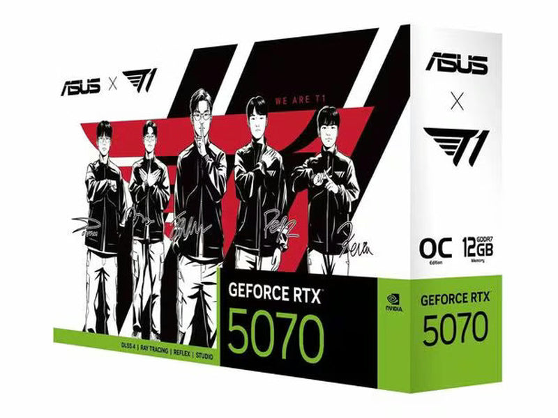 ASUS T1 GeForce RTX 5070 12GB GDDR7 OC Edition