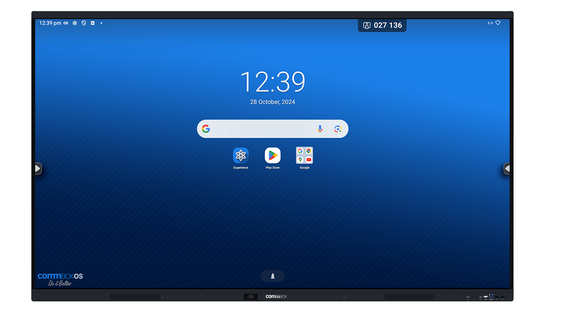 Commbox 75" S5 4K UHD Interactive Display, Android 14 5 Year Warranty
