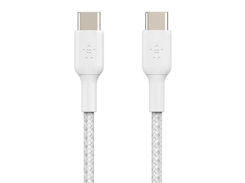 Belkin BoostCharge Braided USB-C to USB-C Cable 0.15M - White