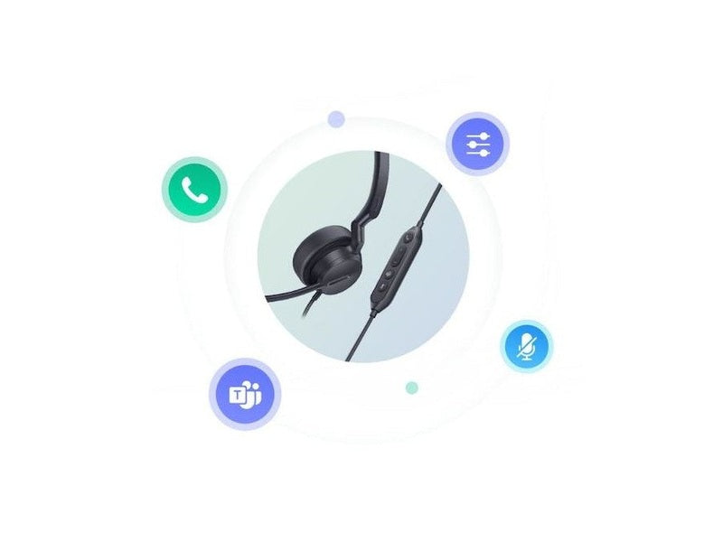 Yealink UH42 Dual UC USB-C/A Unified Communications USB Wired Headset