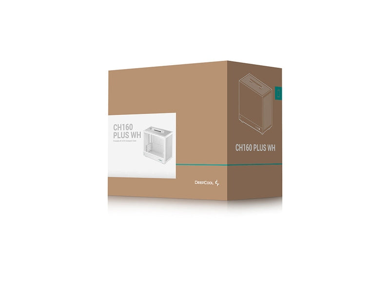 DeepCool CH160 PLUS WH Portable Micro-ATX Compact Case