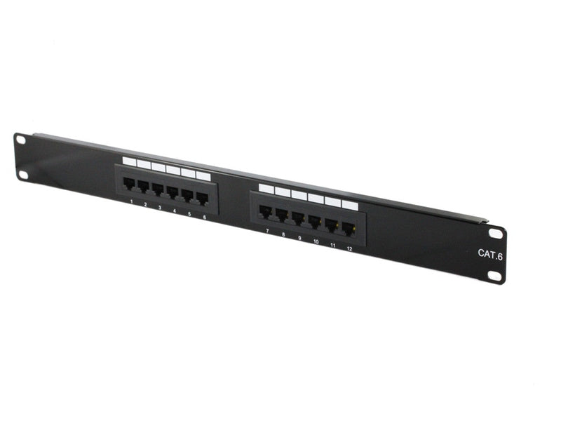 12 Port CAT6 Patch Panel UL Listed