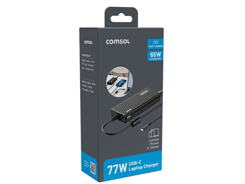Comsol 65W Universal Laptop Charger With 11 Tips - DC65CAB