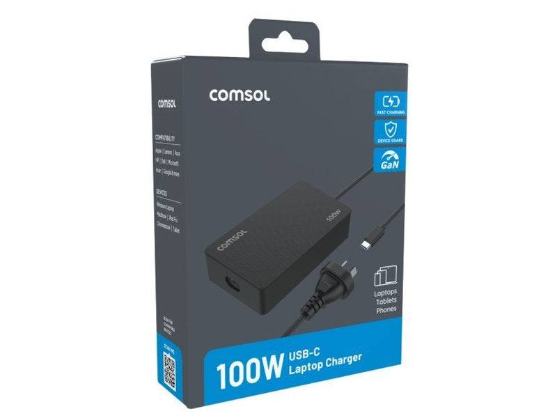 Comsol 100W USB-C Laptop Charger - UC100CAB