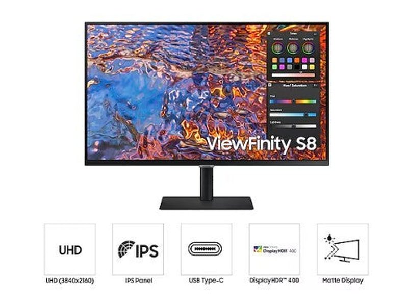 Samsung ViewFinity S80PB 32" UHD HDR Business Monitor LS32B800PEEXXY