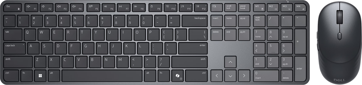 Dell KM726 Pro 7 Slim Wireless Keyboard and Mouse - Black