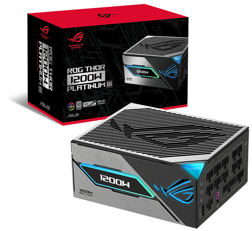 ASUS ROG Thor 1200W Platinum III Fully Modular Power Supply with ROG Equalizer ROG-THOR-1200P3-GAMING-E