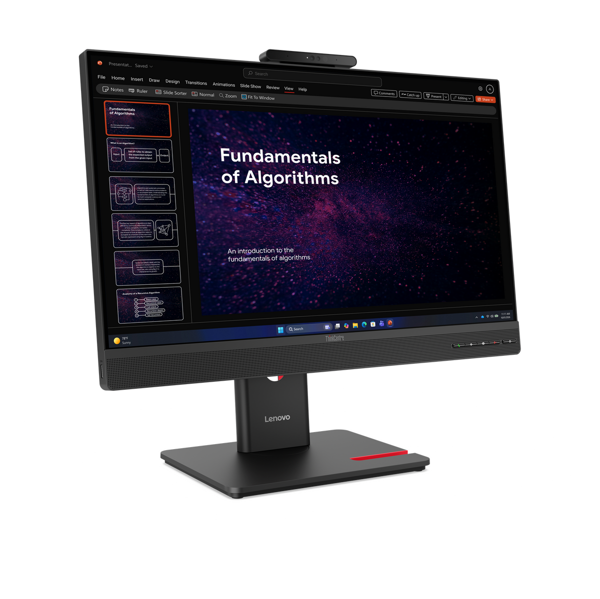 Lenovo ThinkCentre Tiny-in-One 24 Gen 6 23.8" FHD Monitor (Non-Touch) (13LAGAR6AU)
