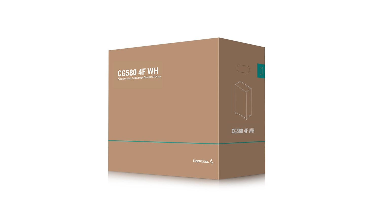 DeepCool CG580 4F WH White Panoramic ATX Mid-Tower Case