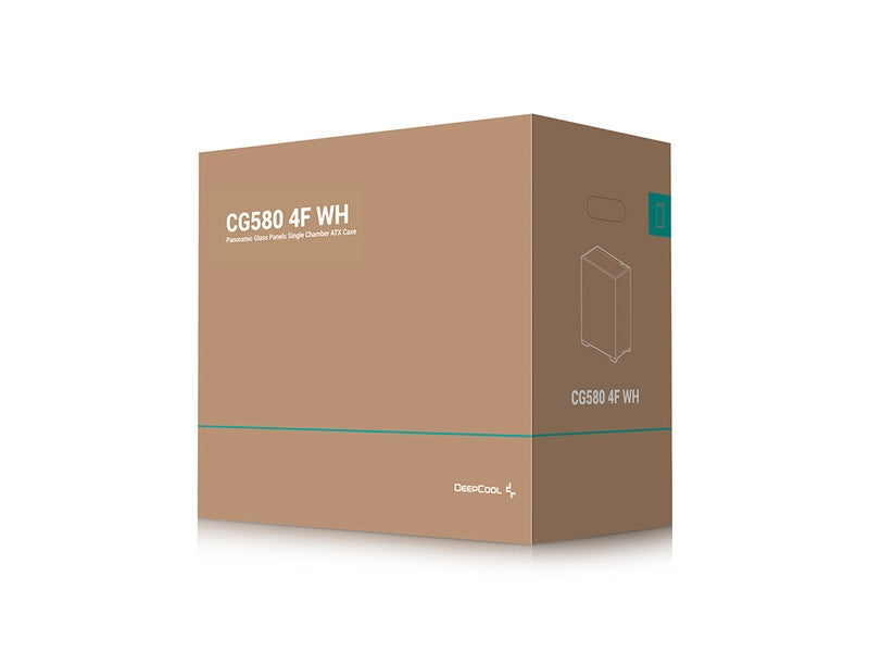 DeepCool CG580 4F WH White Panoramic ATX Mid-Tower Case