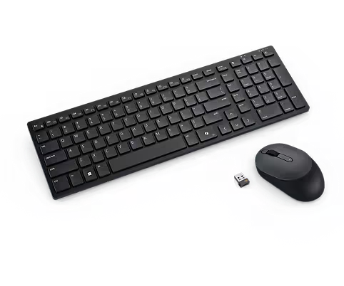 Dell KM555 Pro Compact Silent Keyboard and Mouse - Black