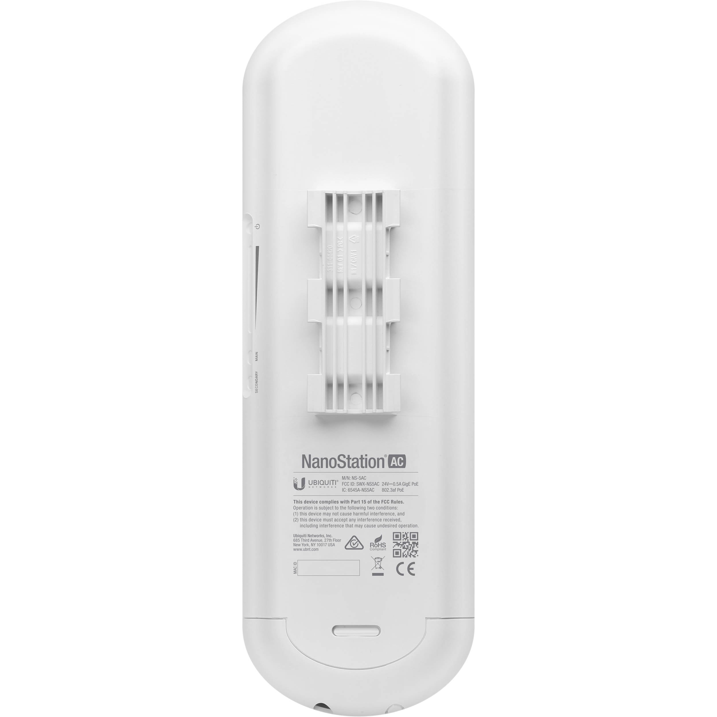 Ubiquiti 5 GHz NanoStation ac Radio -Up to 450+ Mbps Real TCP/IP Throughput, 15+ km Link Range