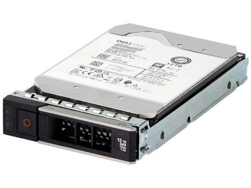 Dell 12TB 3.5" SAS 7.2K RPM 12GBPS Hot-Plug Hard Drive Suits 15G Rack/T350/T550