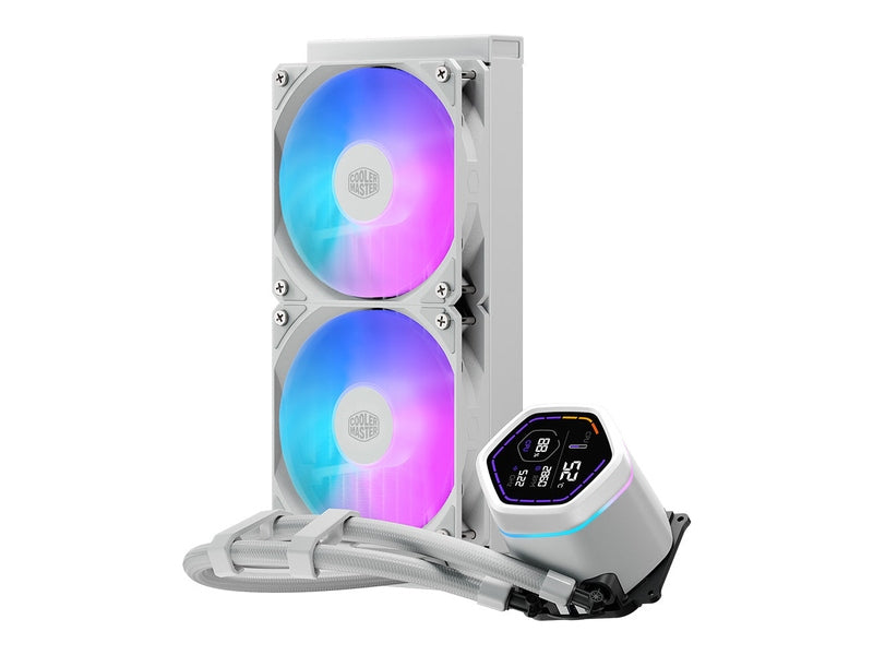 Cooler Master MasterLiquid Core Nex Digital 240mm ARGB CPU Liquid Cooler - White