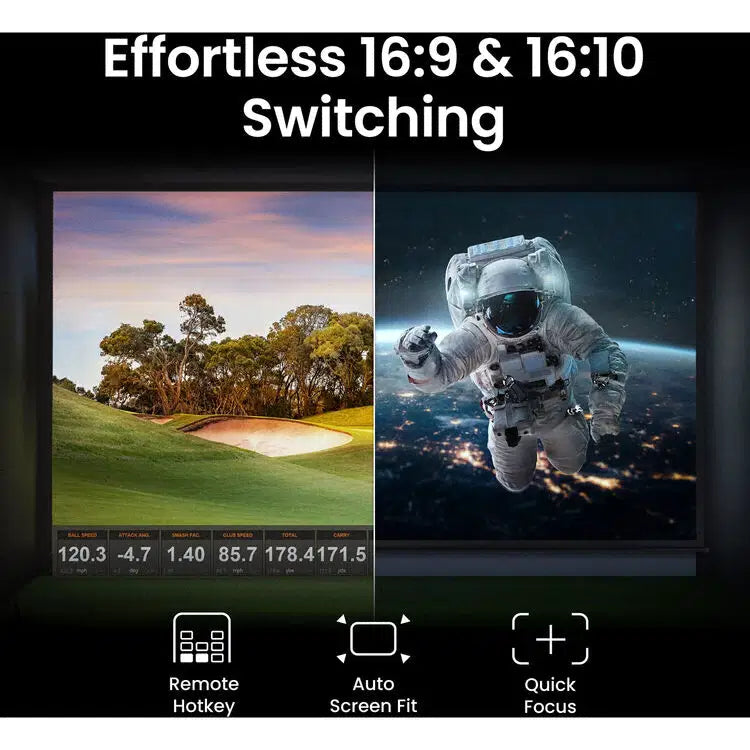 BenQ AK700ST 4000-Lumen 4K Short Throw Laser Golf Simulator Projector