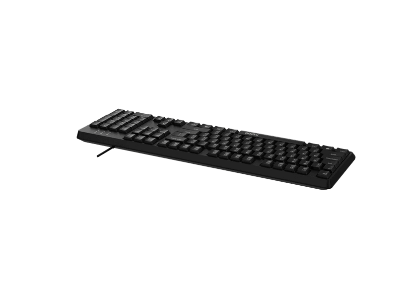 RAPOO NK1900 Wired Keyboard, Entry Level, Laser Carved Keycap, Spill-Resistant, Multimedia Hotkeys ~ NK1800