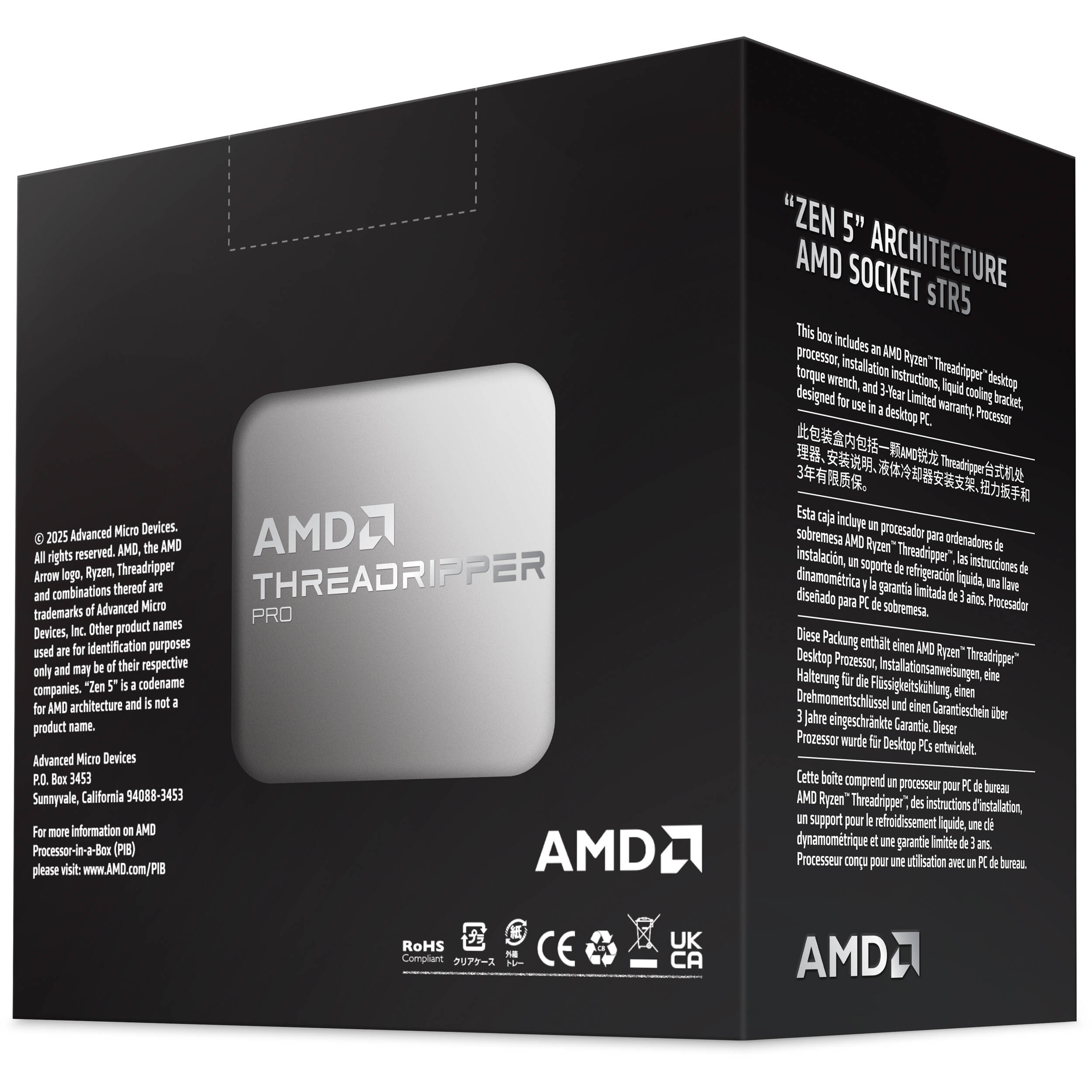 AMD Ryzen Threadripper PRO 9995WX 96-Core 5.4GHz sTR5 CPU Processor