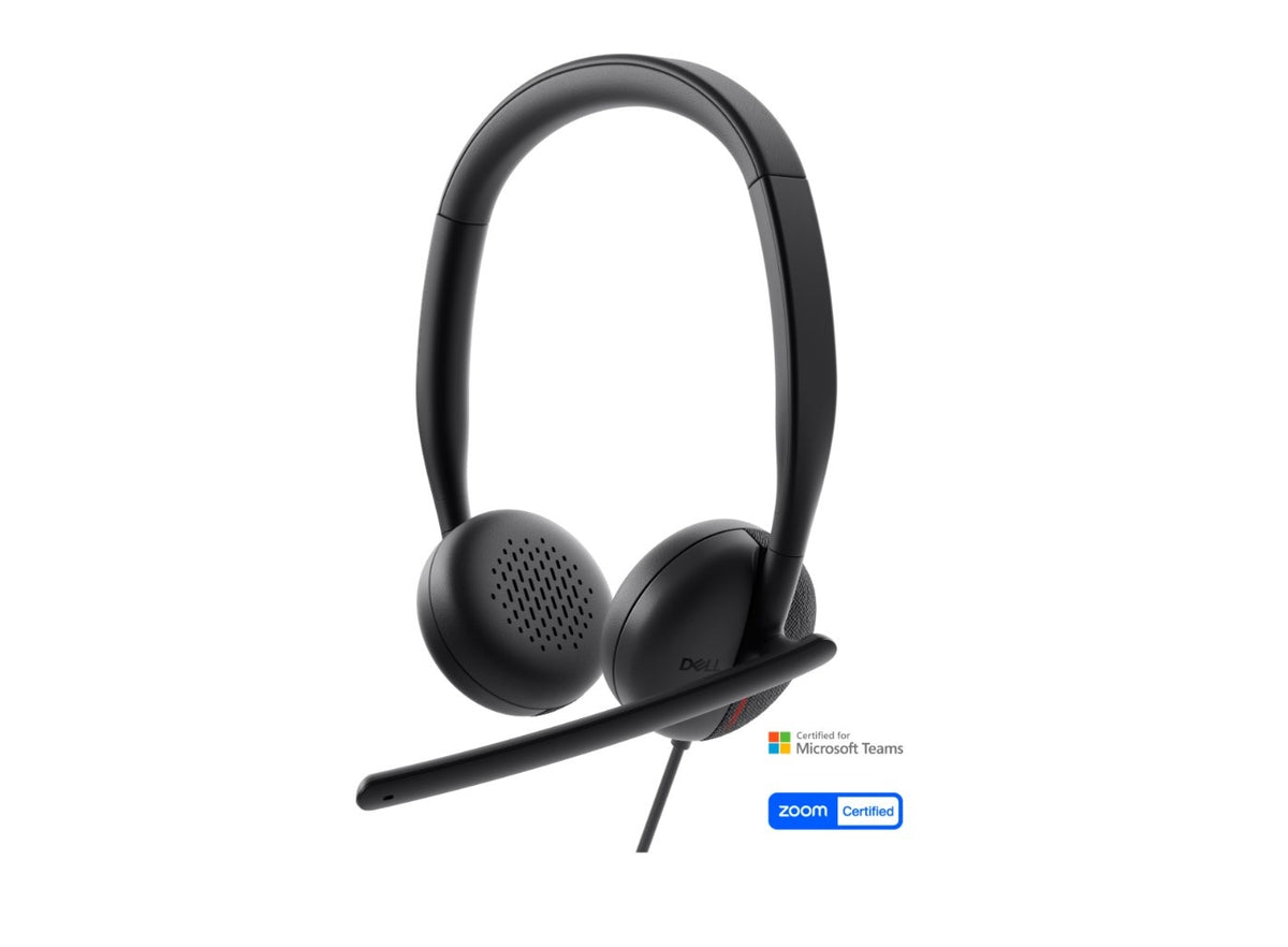 Dell WH3024 Pro Wired Noise-Cancelling Headset - Black