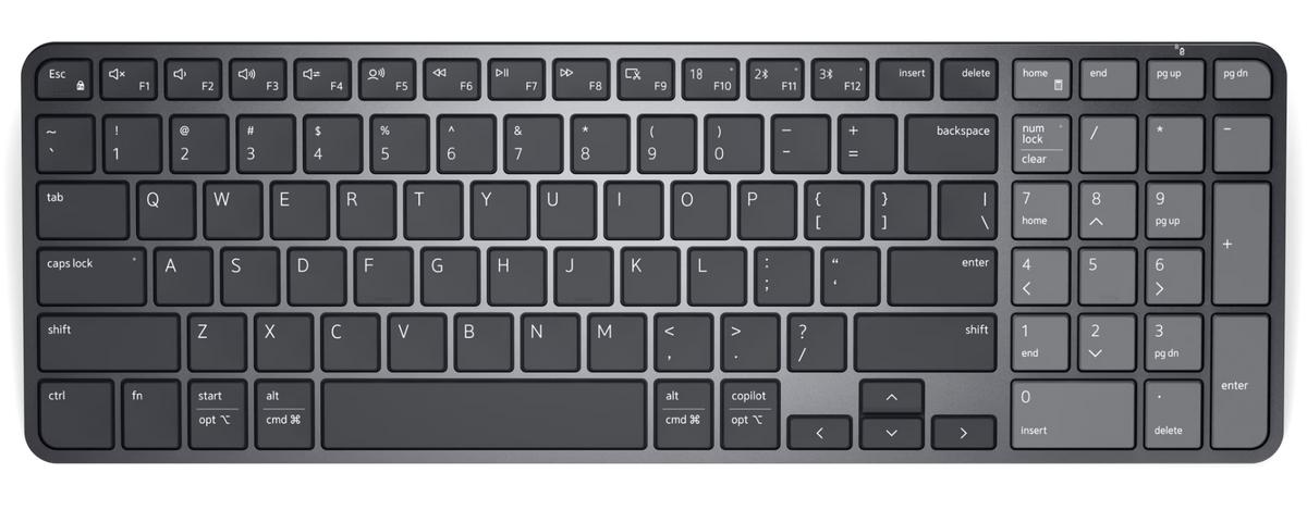 Dell KB746 Pro 7 Rechargeable Compact Keyboard - Graphite
