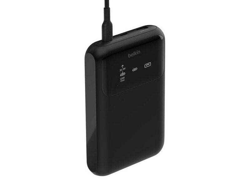 Belkin BoostCharge Pro 20k mAh Laptop Power Bank 3 Port + USB-C Cable - Black