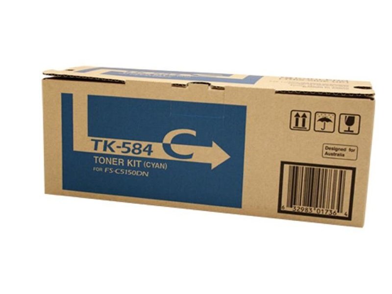 Kyocera Toner Kit TK-584C Cyan For EcoSys FS-C5150/P6021