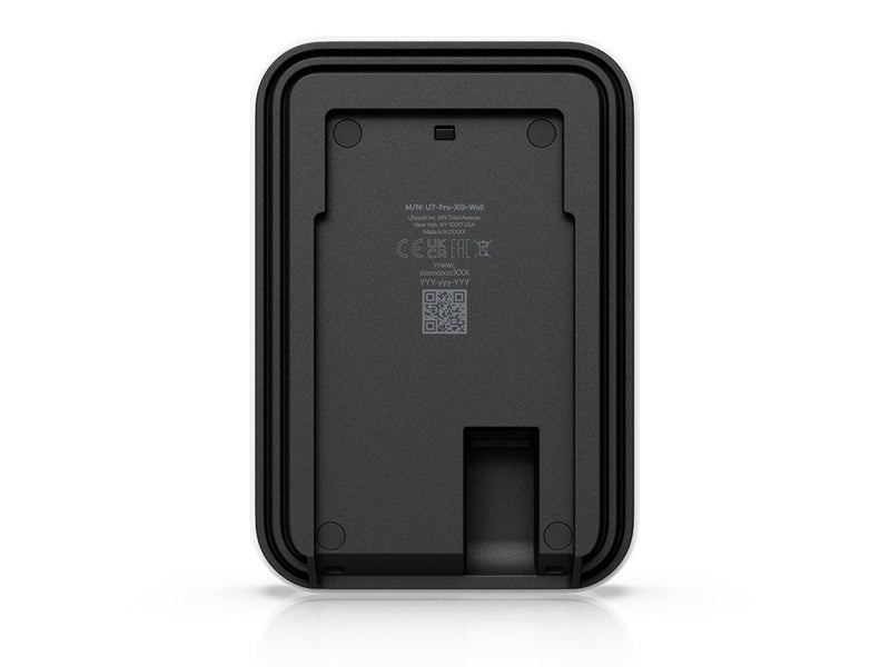 Ubiquiti U7 Pro XG Wall, Wall-mounted 6 GHz-ready WiFi 7 AP with 1/2.5/10 GbE support.
