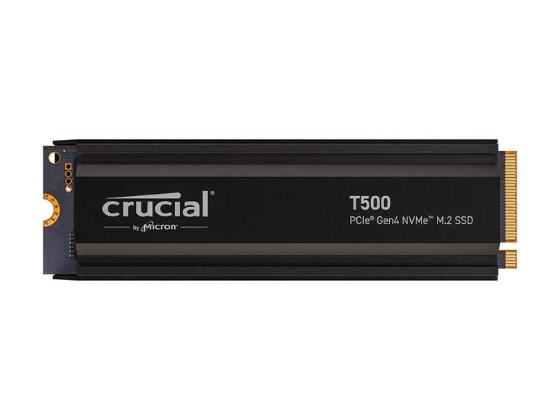 Crucial T500 PCIe Gen4 NVMe SSD with Heatsink 2TB - CT2000T500SSD5