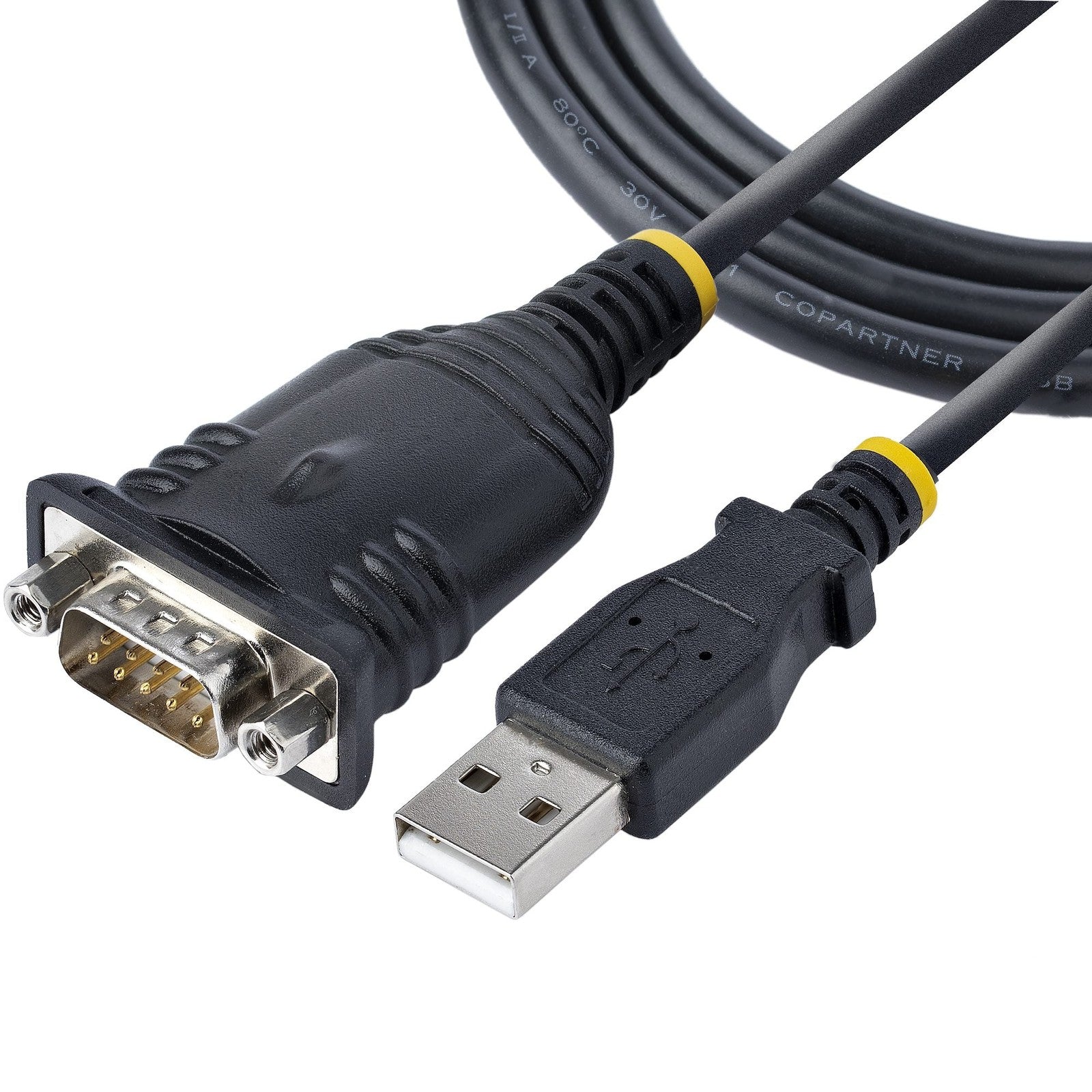 StarTech 1 Port USB to RS232 Db9 Serial Adapter Cable - M/M - 3Ft