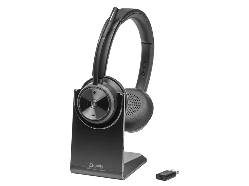 Poly Savi 7320 MS Stereo DECT Headset D400 USB-A Dongle