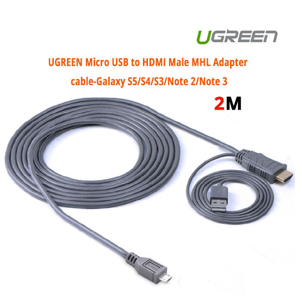 UGREEN MHL Micro USB 11 Pin to HDMI Adater Cable 2M 20139