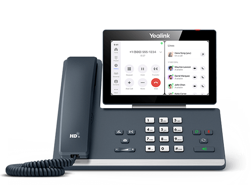 Yealink MP58 Zoom Edition Android 9.0 Phone, 7" Colour Touch Screen, HD Audio, Dual Gig Ports, Built in Bluetooth and WiFi, Native Zoom User EOL
