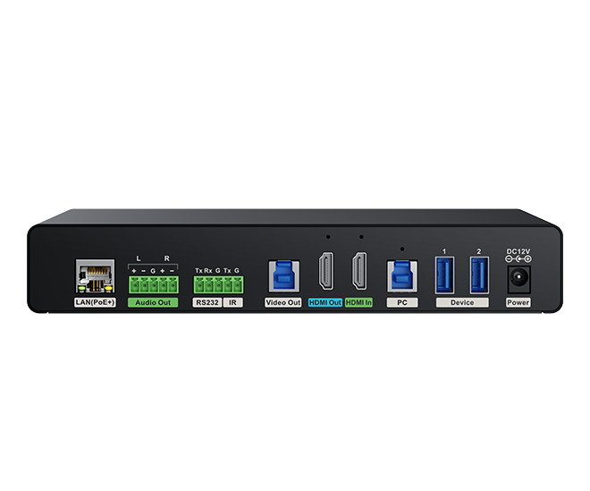 YEALINK (DE300) AVoIP decoder, 4K@60Hz4:4:4,USB 3.0 capture for MTR,Seamless 2x2 Video Matrix Switching,Multiple USB Connectivity,HDCP 2.3,Gigabit Ethernet