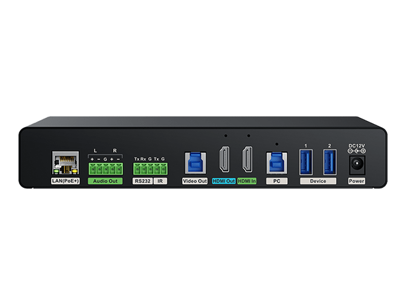YEALINK DE300 AVoIP decoder, 4K@60Hz4:4:4,USB 3.0 capture for MTR,Seamless 2x2 Video Matrix Switching,Multiple USB Connectivity,HDCP 2.3,Gigabit Ethernet
