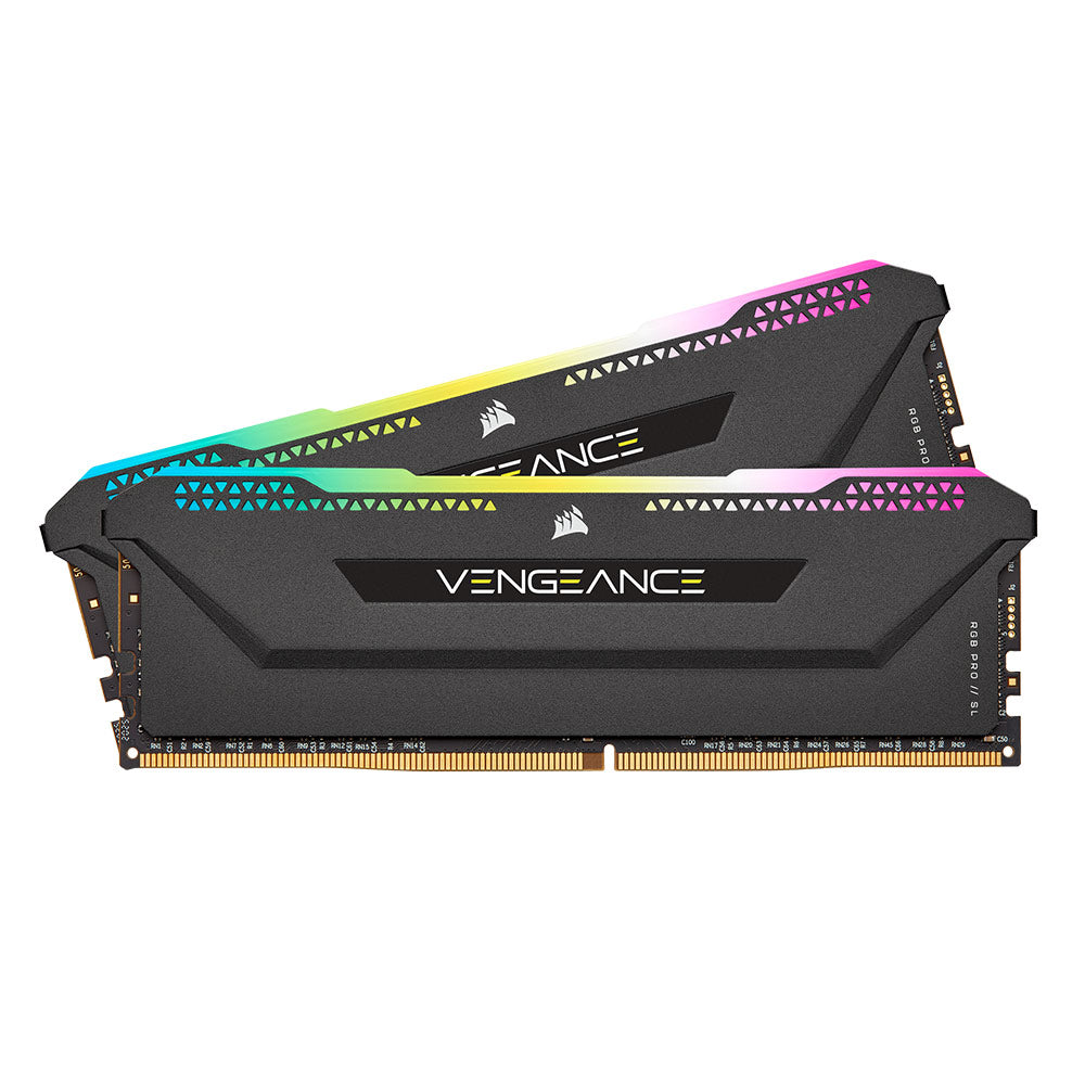Corsair Vengeance RGB PRO SL 32GB 2x 16GB DDR4 3200MHz Desktop Memory - Black