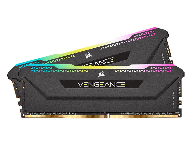 Corsair Vengeance RGB PRO SL 32GB 2x 16GB DDR4 3200MHz Desktop Memory - Black