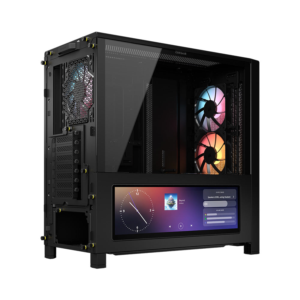 Corsair FRAME 4000D LCD RS ARGB Premium Mid-Tower E-ATX PC Case - Black