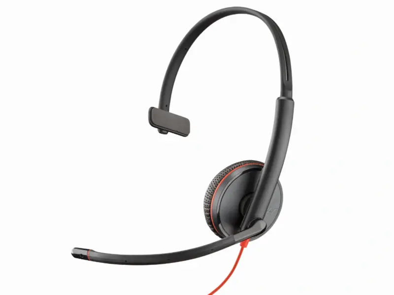 Plantronics BlackWire C3215 UC Mono Corded Headset 3.5MM & USB-A