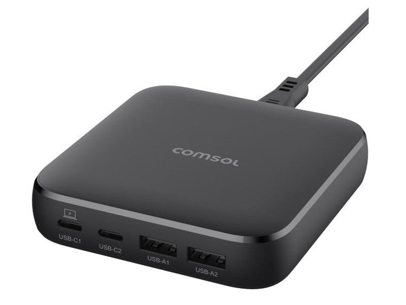 COMSOL 65W 4 PORT USB DESKTOP CHARGER - DC65CAW