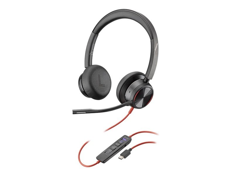 Plantronics BlackWire 8225 MS Stereo Corded Headset ANC USB-C