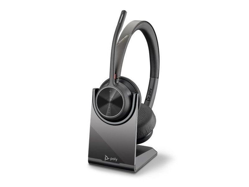 Poly Voyager 4320 OTH Wireless UC Stereo Headset W/Charging Stand BT700 Dongle USB-A