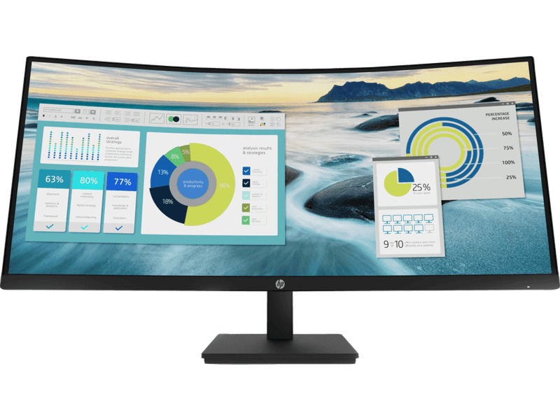 HP P34HC G4 34" UWQHD VA Curved Monitor